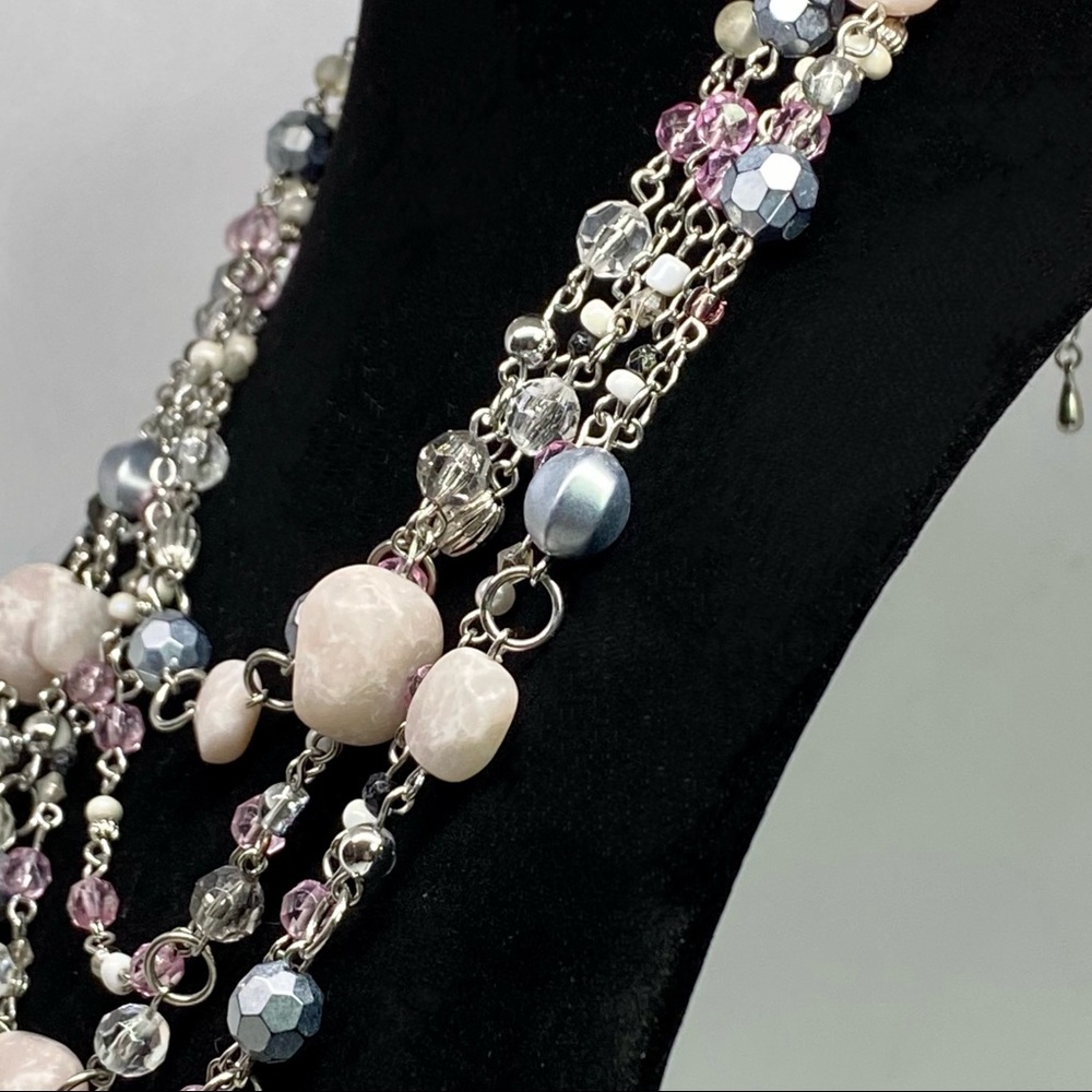 Vintage Lia Sophia Multi Strand Necklace - Picture 2 of 4